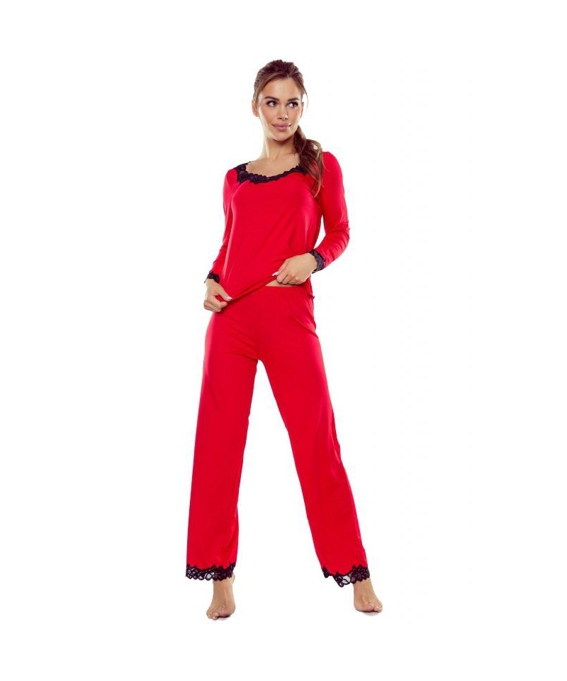 E-shop Eldar Arleta červeno-černé Dámské pyžamo
