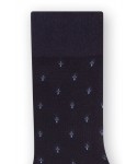 Steven 056 210 vzor tmavě modré Pánské oblékové ponožky