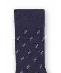 Steven 056 213 vzor tmavě modré Pánské oblékové ponožky