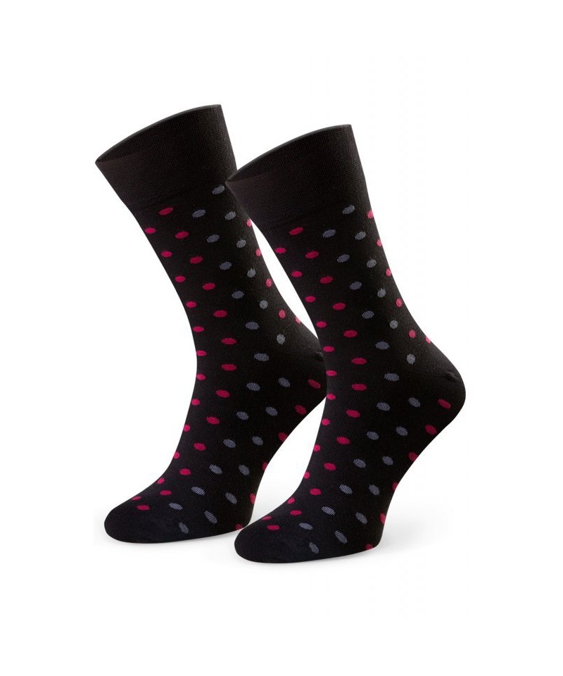 E-shop Steven 056 232 vzor černé Oblekové ponožky
