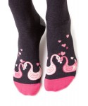 Steven valentýnské 136 079 labuť Dámské ponožky