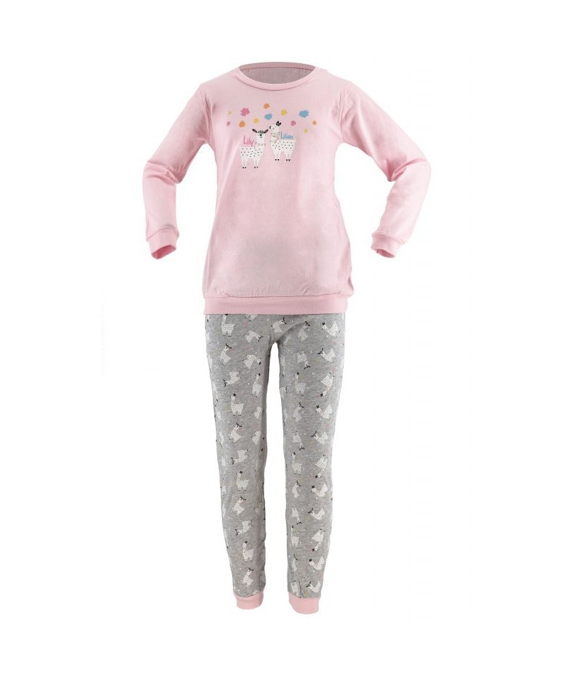 E-shop Lama G 276 PY růžové Dívčí pyžamo