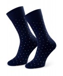 Steven 056 234 vzor tmavě modré Pánské oblékové ponožky