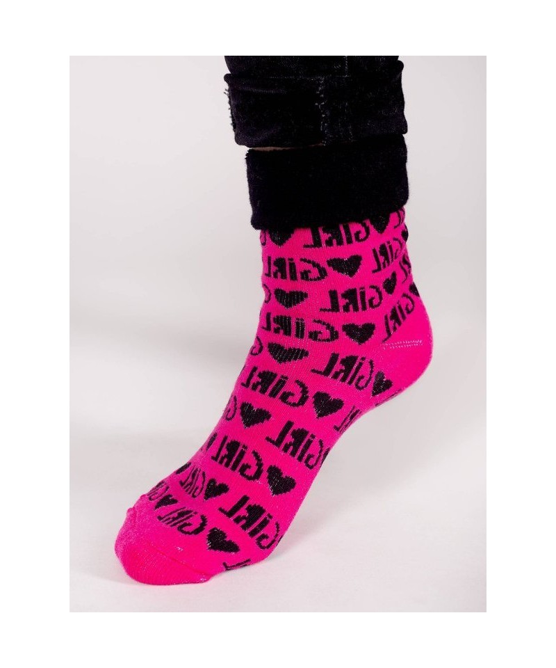 E-shop YO! SKF-0003G Girl s přehnutým froté 17-34 Dětské ponožky
