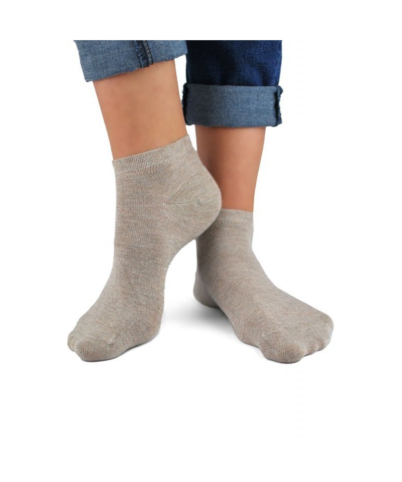 Noviti ST 022 W 04 lurex stříbrno-béžové Dámské ponožky