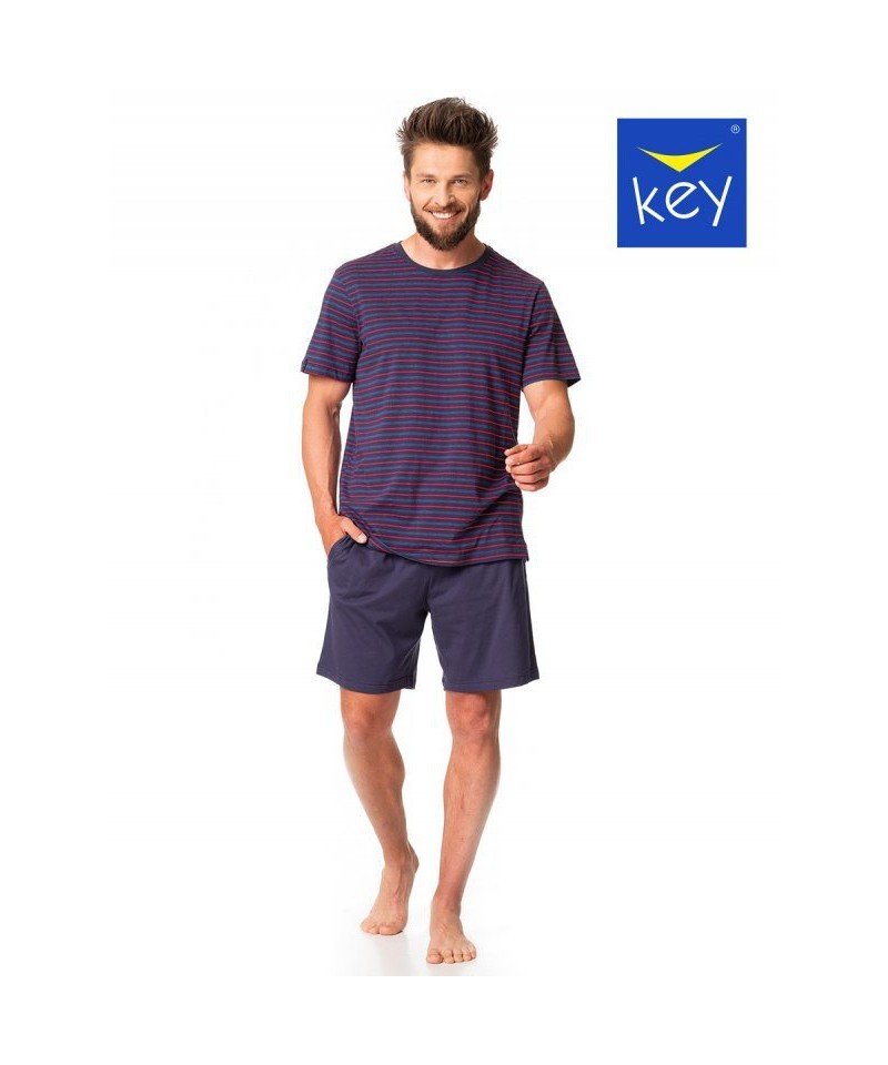 E-shop Key MNS 325 A24 3XL-4XL Pánské pyžamo