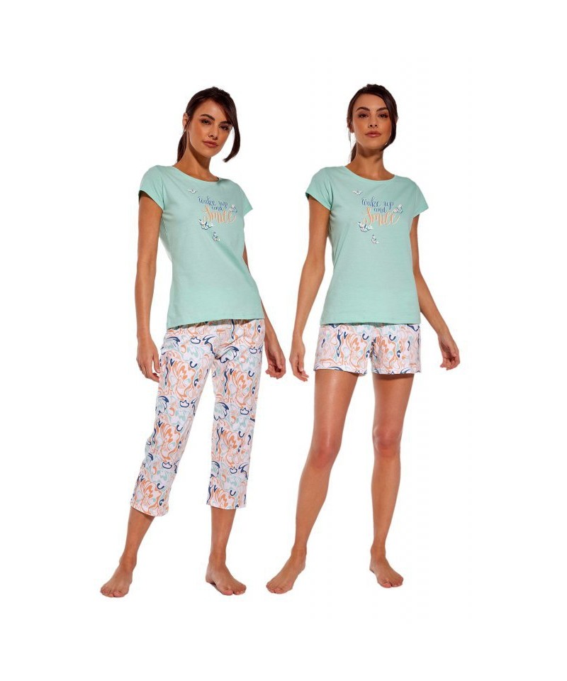E-shop Cornette Wake up 665/280 3-dílné Dámské pyžamo