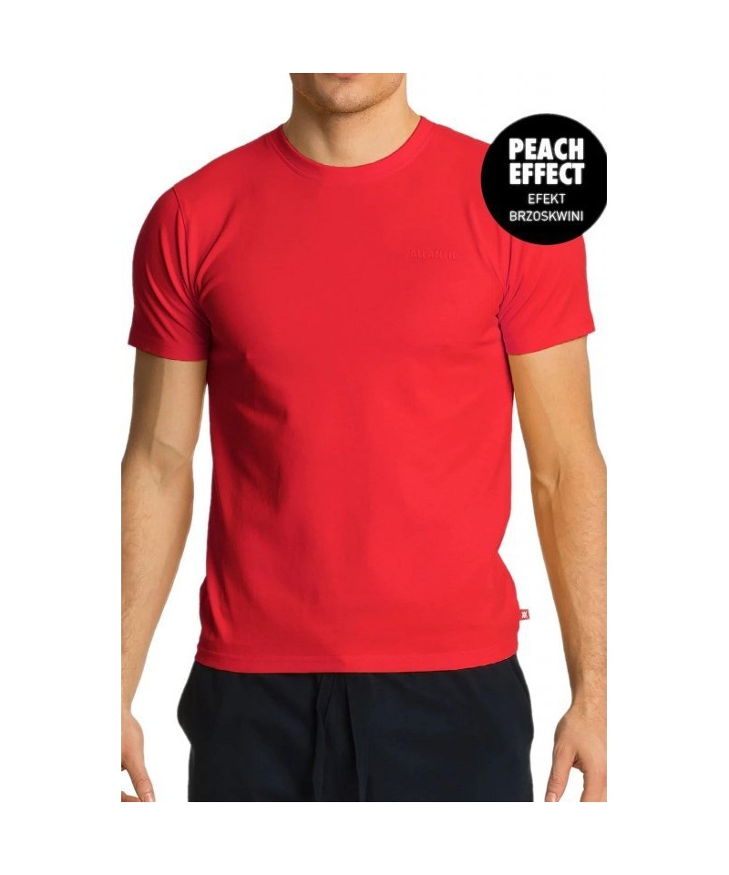E-shop Atlantic 034 světle červené Pánské tričko